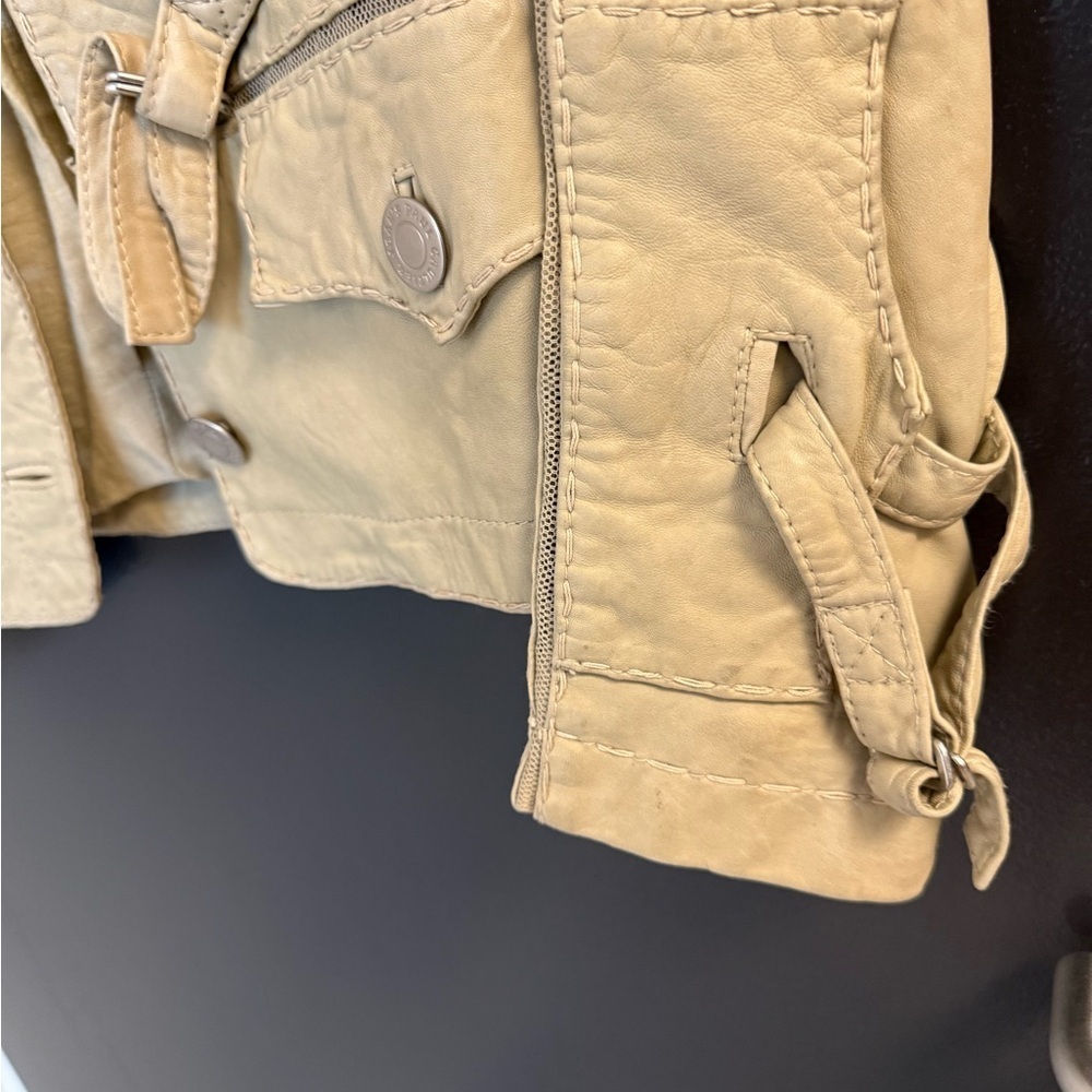 Jean Paul Gaultier size 42 (M) GUC needs a dry cleaning Beige/Tan/green? Jacket - Picture 3 of 16